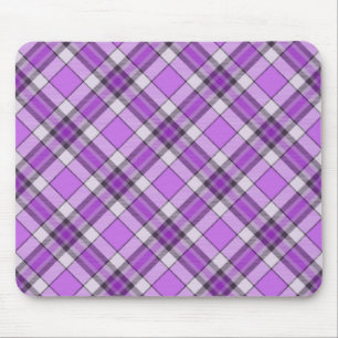 Lila und Lilac Tartan Mousepad