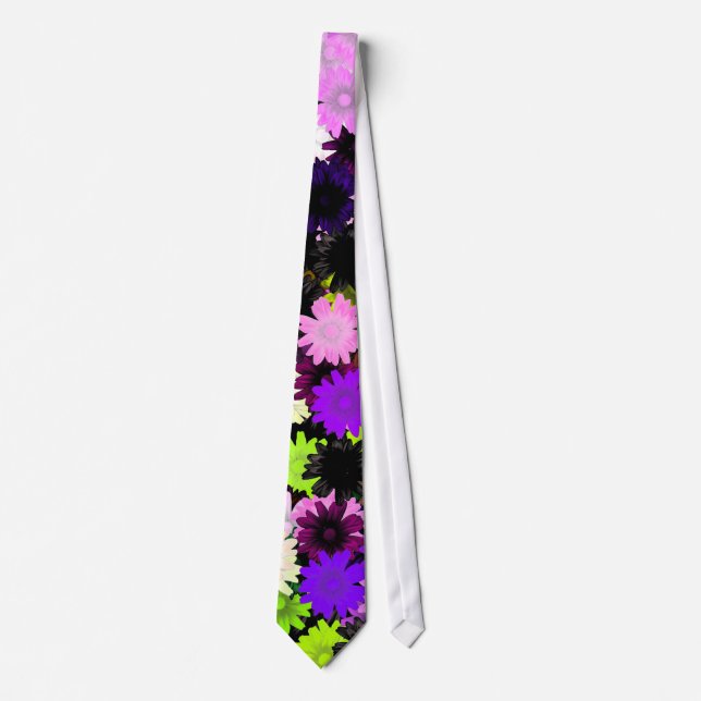 Lila und Limones Blumen Krawatte (Vorderseite)
