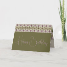Lila und Mauve Floral Gemustert