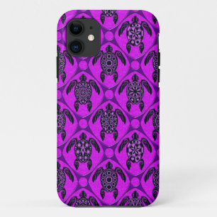 Lila und Meer-Schildkröte-Muster Case-Mate iPhone Hülle