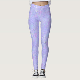 Lila und mehrfarbige Flakes Leggings