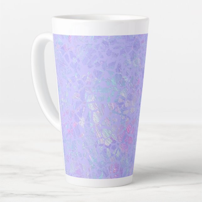 Lila und mehrfarbige Flakes Milchtasse (Linke Ecke)