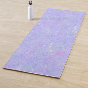 Lila und mehrfarbige Flakes Yogamatte
