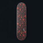 Lila und orange Blume auf Grau und Name oder Text Skateboard<br><div class="desc">Stell dich mit dieser lila und orangefarbenen Blume auf dem grauen Skateboard heraus. Füllen Sie bitte Ihren Namen oder Text aus.</div>
