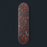 Lila und orange Blume auf Grau und Name oder Text Skateboard<br><div class="desc">Stell dich mit dieser lila und orangefarbenen Blume auf dem grauen Skateboard heraus. Füllen Sie bitte Ihren Namen oder Text aus.</div>