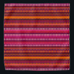 Lila und Orange Glitch Stripes Cool Psychedelic Halstuch<br><div class="desc">Abstraktes gestreiftes Design mit fetten Farben. Hauptfarben dieses glitzernden Musters: lila und orange.</div>