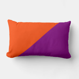 Lila und Orange-roter Vollton-Hintergrund Lendenkissen