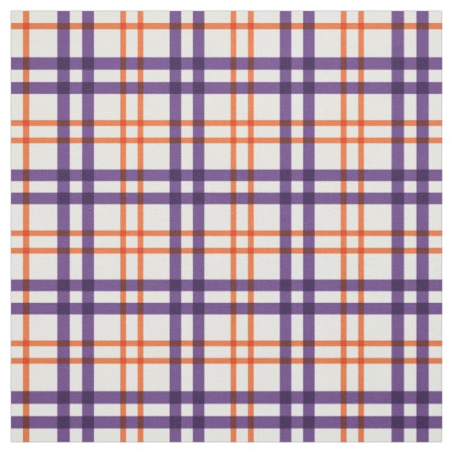 Lila und Orange Tartan Stoff (Muster)