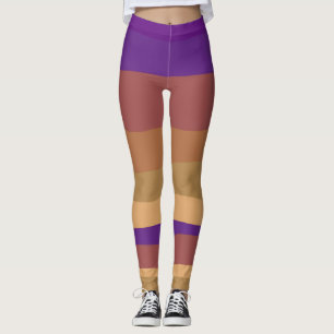 Lila und orangefarbene Wüste Leggings