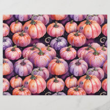 Lila und orangefarbenes Pattern