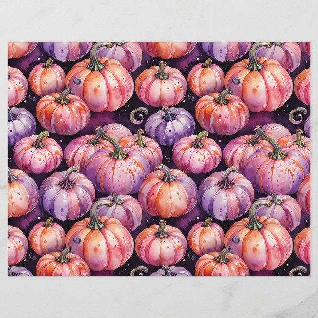 Lila und orangefarbenes Pattern (Vorderseite)