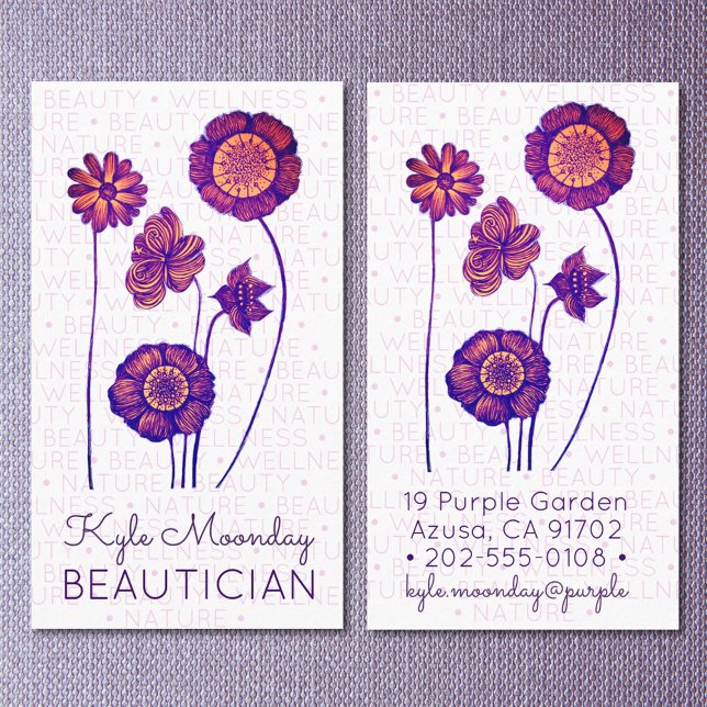 Lila und rosa Blume ❊ für Beautifizierer ❊ Visitenkarte (Von Creator hochgeladen)