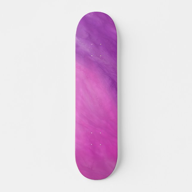 Lila und rosa Farbe Skateboard (Vorne)