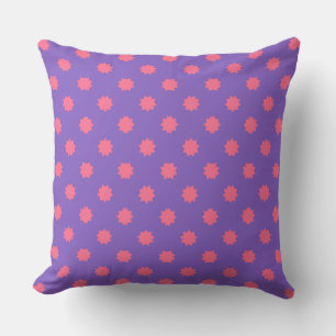 Lila und rosa Geo Kissen