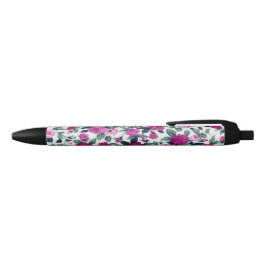 Lila und rosa Land-Blumen-Druck Kugelschreiber
