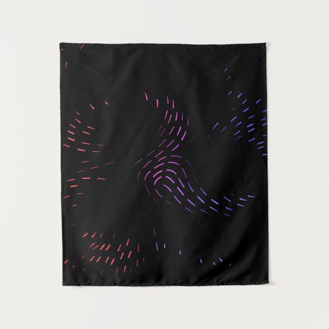 Lila und rosa Lichter Wandteppich (Vorderseite)