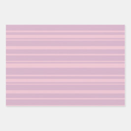Lila- und Rosa-Linien-Muster Geschenkpapier Set