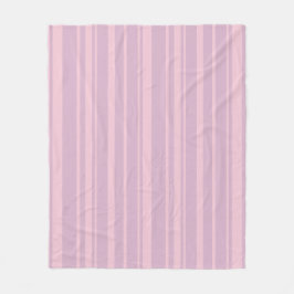 Lila- und Rosa-Linienmuster Fleecedecke