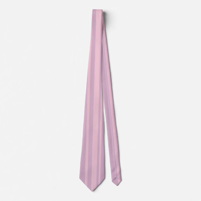 Lila- und Rosa-Linienmuster Krawatte (Vorderseite)