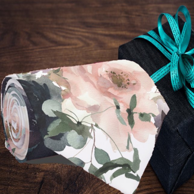 Lila und rosa Mauve Blume Floral Neck Tie Krawatte (Von Creator hochgeladen)