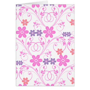 Lila und Rosa moderne Blumen