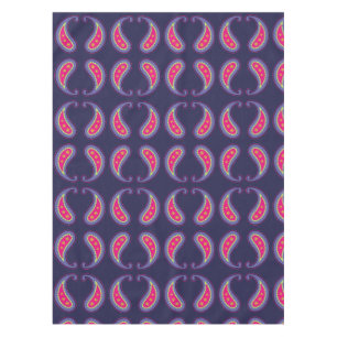 Lila und Rosa Paisley Tischdecke