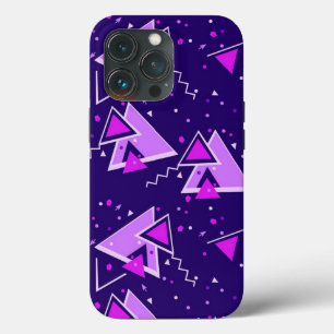 Lila und rosa Retro-Dreiecke Case-Mate iPhone Hülle