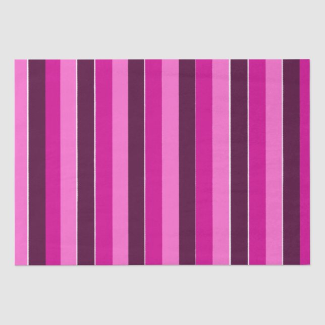 Lila und rosa Streifen Seidenpapier (Vorderseite)