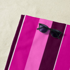 Lila und rosa Streifen Strandtuch