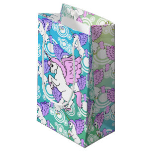 Lila und rosa Unicorn-Muster Kleine Geschenktüte