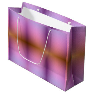 Lila und rosa verlaufende Geschenktasche mit weiße Große Geschenktüte