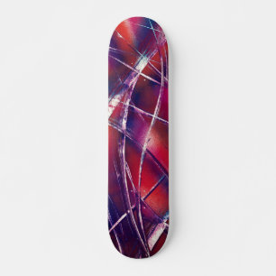 Lila und rosafarbene Schleife Skateboard