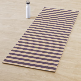 Lila und rötlich-rosa Streifen Yogamatte