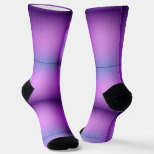 Lila und schwarze Gradienten-Kniestrümpfe  Socken