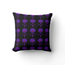 Lila und schwarze Rose Kiss Damask Modern