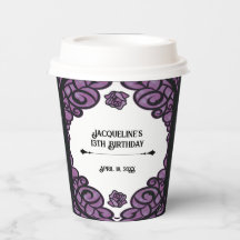 Lila und schwarze vergitterte Rosenprinzessin Gebu