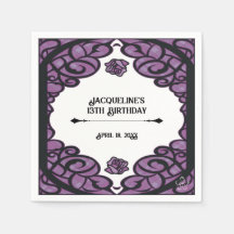 Lila und schwarze vergitterte Rosenprinzessin Gebu
