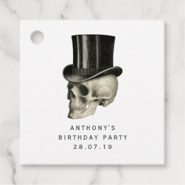 Lila und schwarzer Extravaganter Viktorianischer G Geschenkanhänger