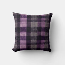 Lila und schwarzer Tartan