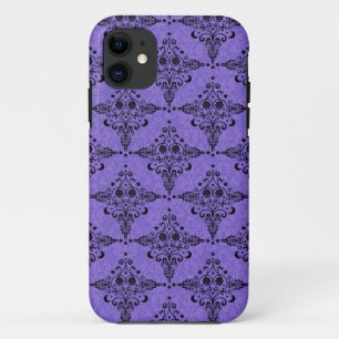 Lila und schwarzes Himmelsmuster Case-Mate iPhone Hülle
