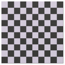 Lila und schwarzes Schachbrettmuster Stoff