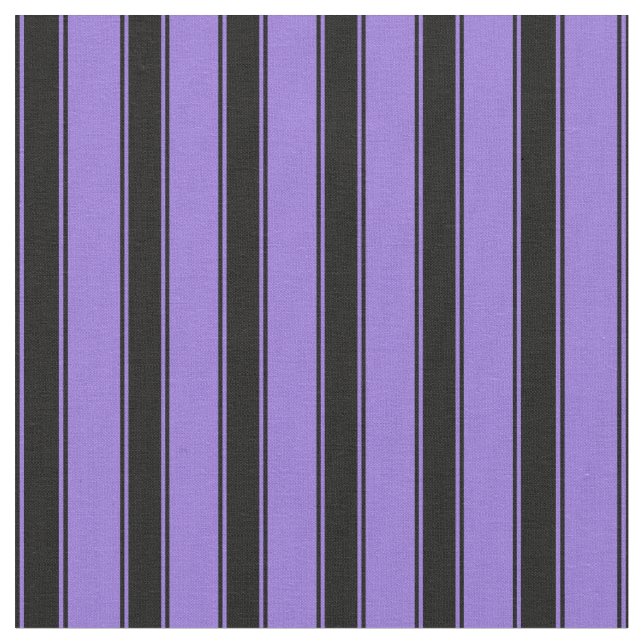 Lila und schwarzes Streifenmuster Stoff (Nahaufnahme)