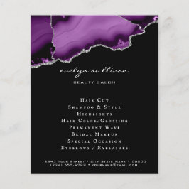 lila und silberner Flyer