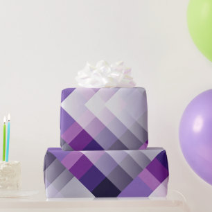 Lila und weiß geschenkpapier