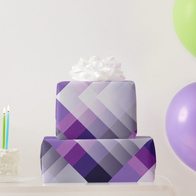 Lila und weiß geschenkpapier (Partygeschenke)