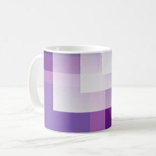 Lila und weiß kaffeetasse
