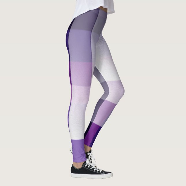 Lila und weiß leggings (Rechts)