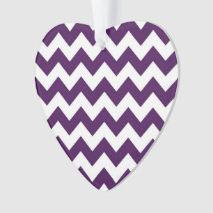 Lila und weiß Zigzag Ornament