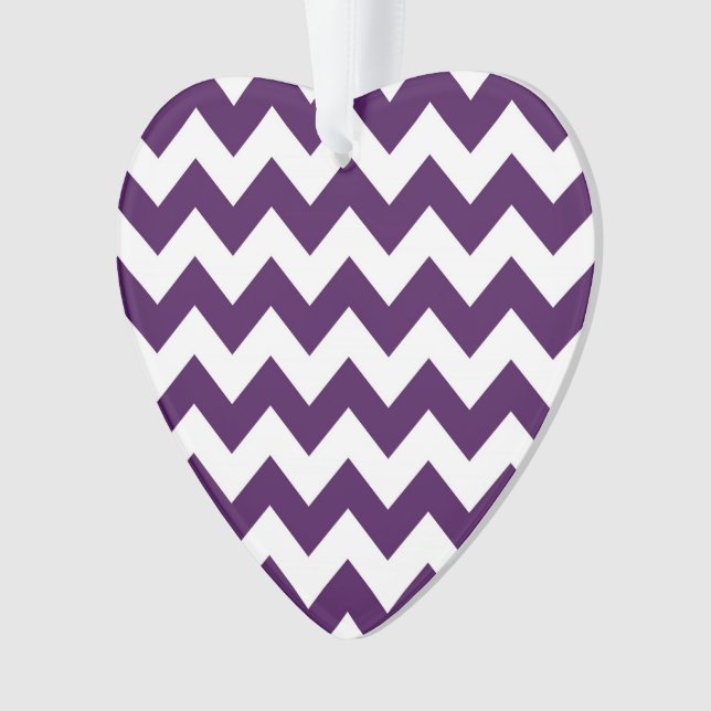 Lila und weiß Zigzag Ornament (Vorderseite)