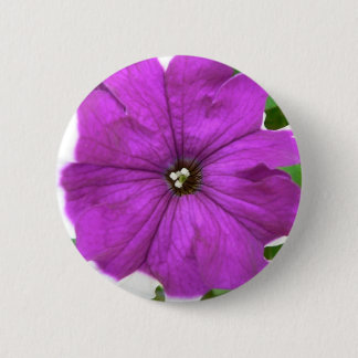 Lila und weiße Blume im Gras Button